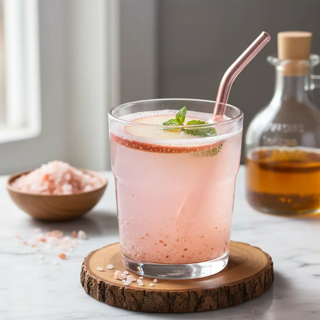 Pink Salt and Apple Cider Vinegar drink Recipe