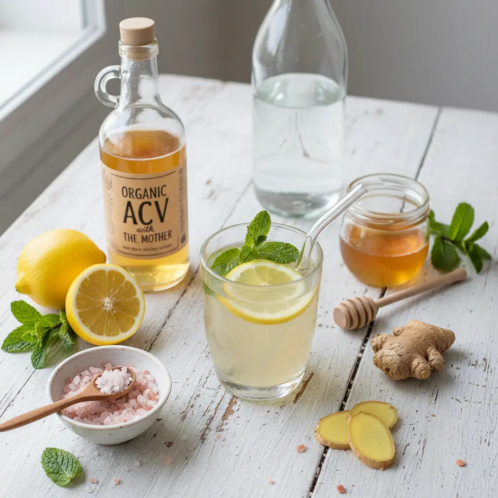 Pink Salt and Apple Cider Vinegar drink Recipe