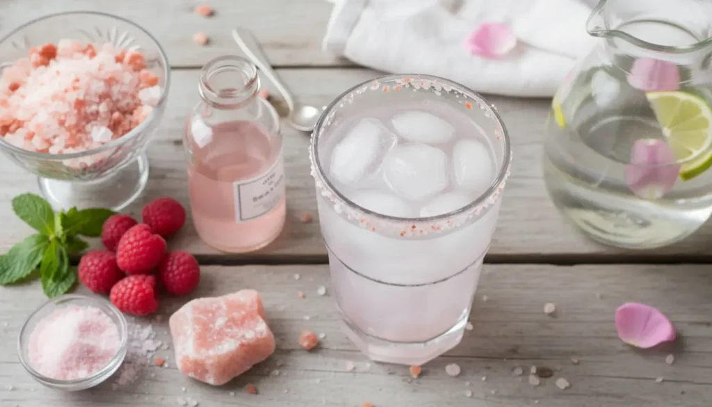 Pink Salt and Ice Recipe for Weight Loss