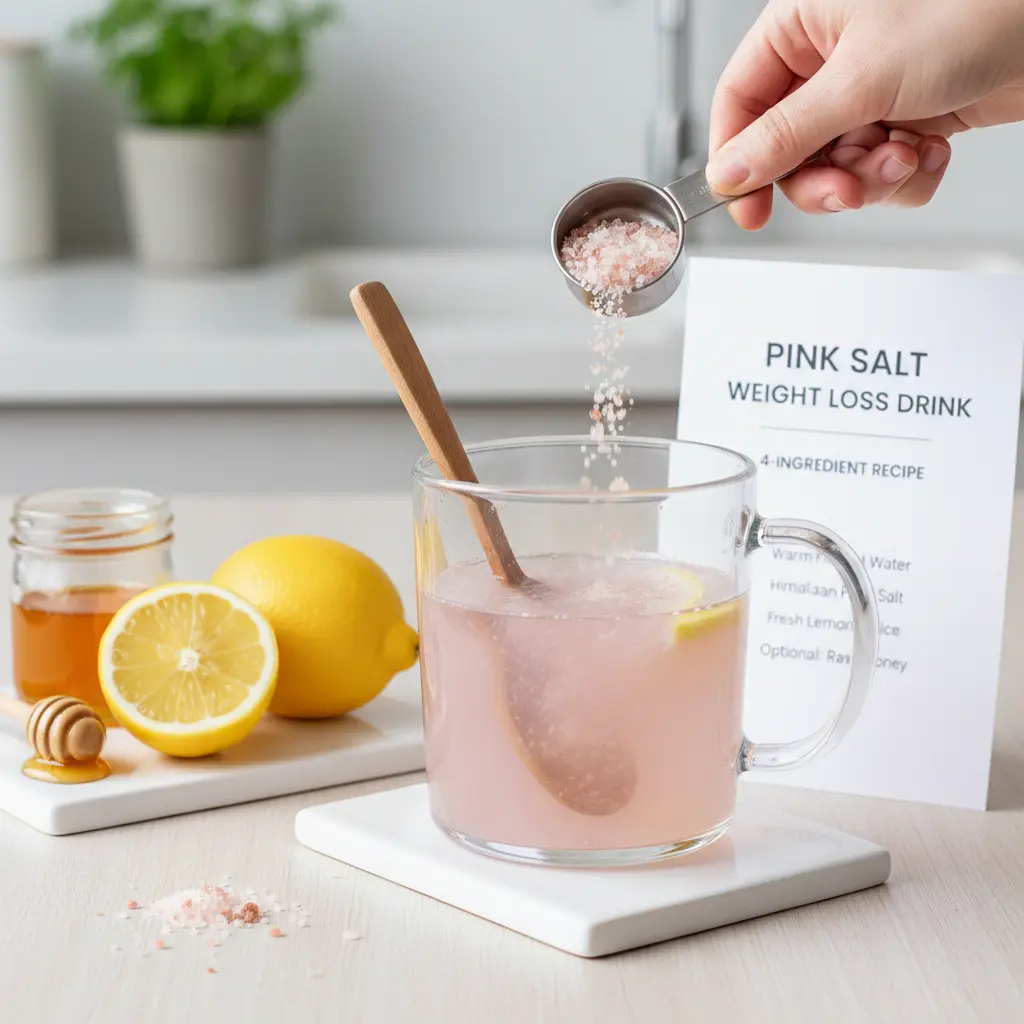 Pink salt weight loss drink recipe