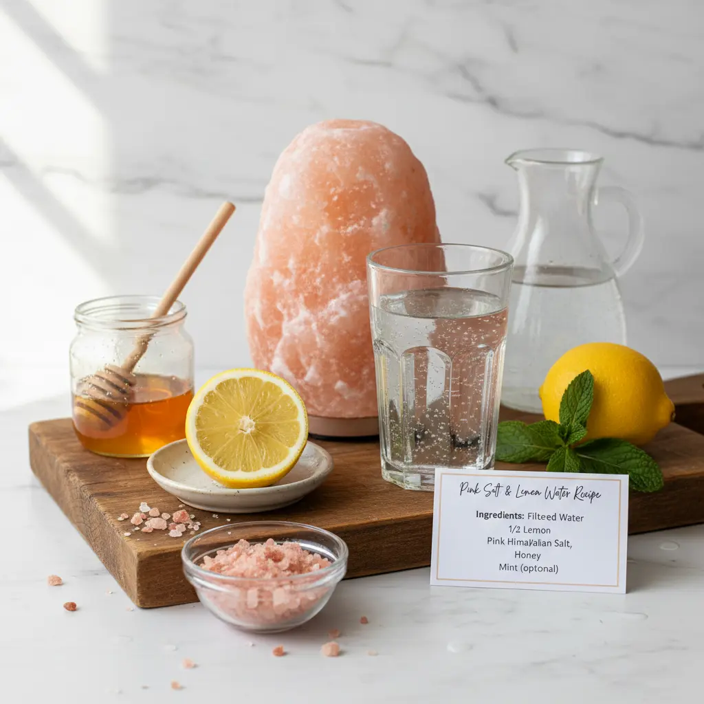 pink salt and lemon water recipe for weight loss