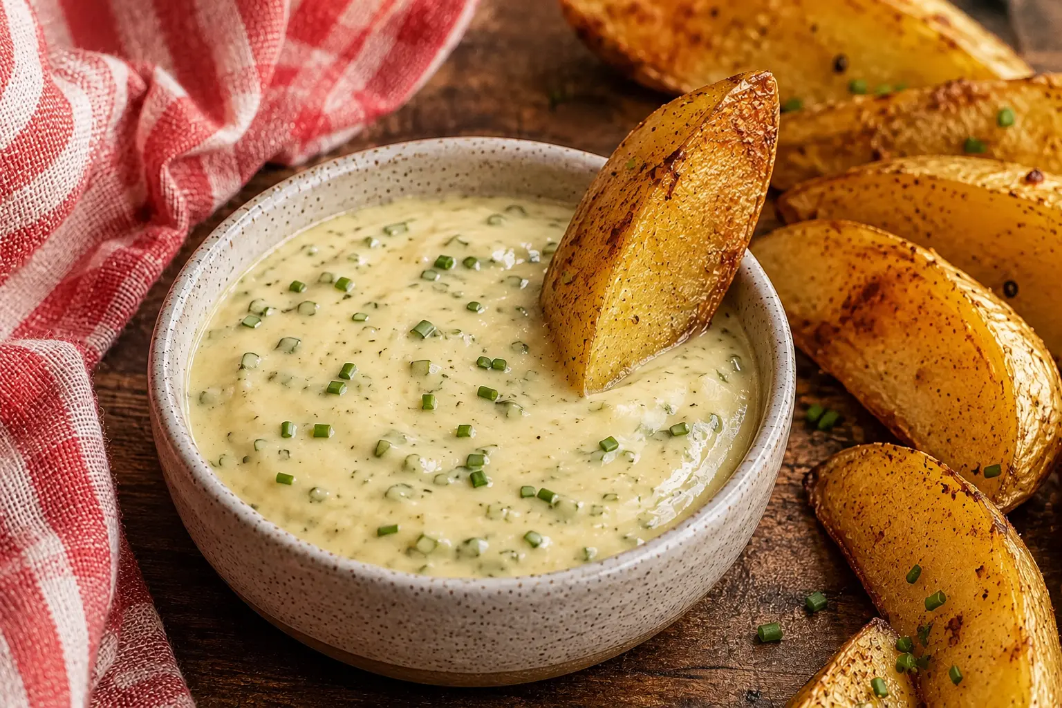 Sauce Creamy Deluxe maison onctueuse avec ciboulette fraîche
